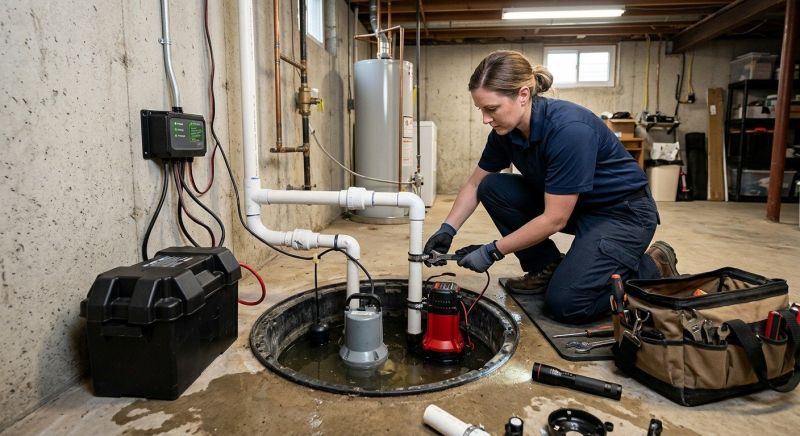 Sump Pump Relocation in Boston, MA