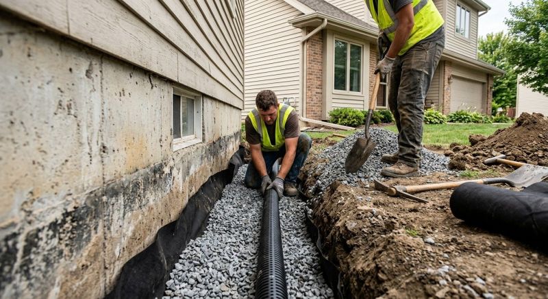 French Drain Piping Service